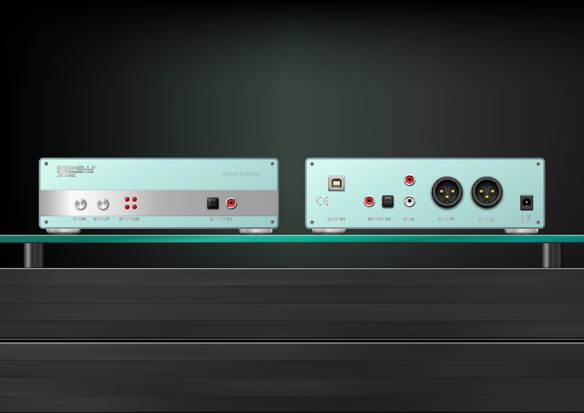 Geshelli Dac JNOG2, frosted glass finish - Martin Kania Design