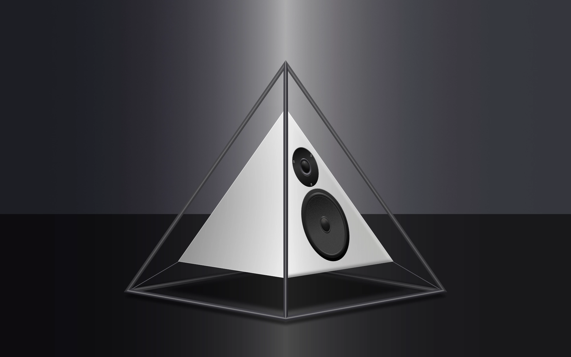 The Pyramid² speaker was designed in 1982 - Martin Kania Design
