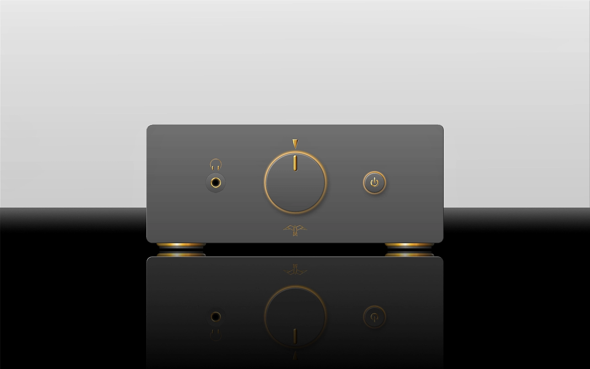 Sleek DAC in pewter and gold finish, Martin Kania Design